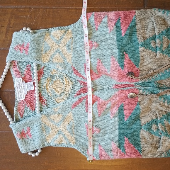 Melbourne Country Vintage Hand Knit Sweater Vest Size Small - Picture 3 of 6